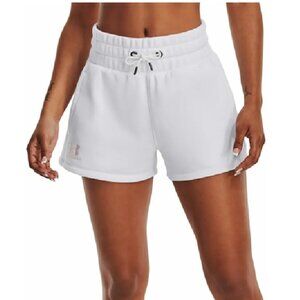 EUC Womens Under Armour Playback High Rise Fleece Shorts Pockets XL